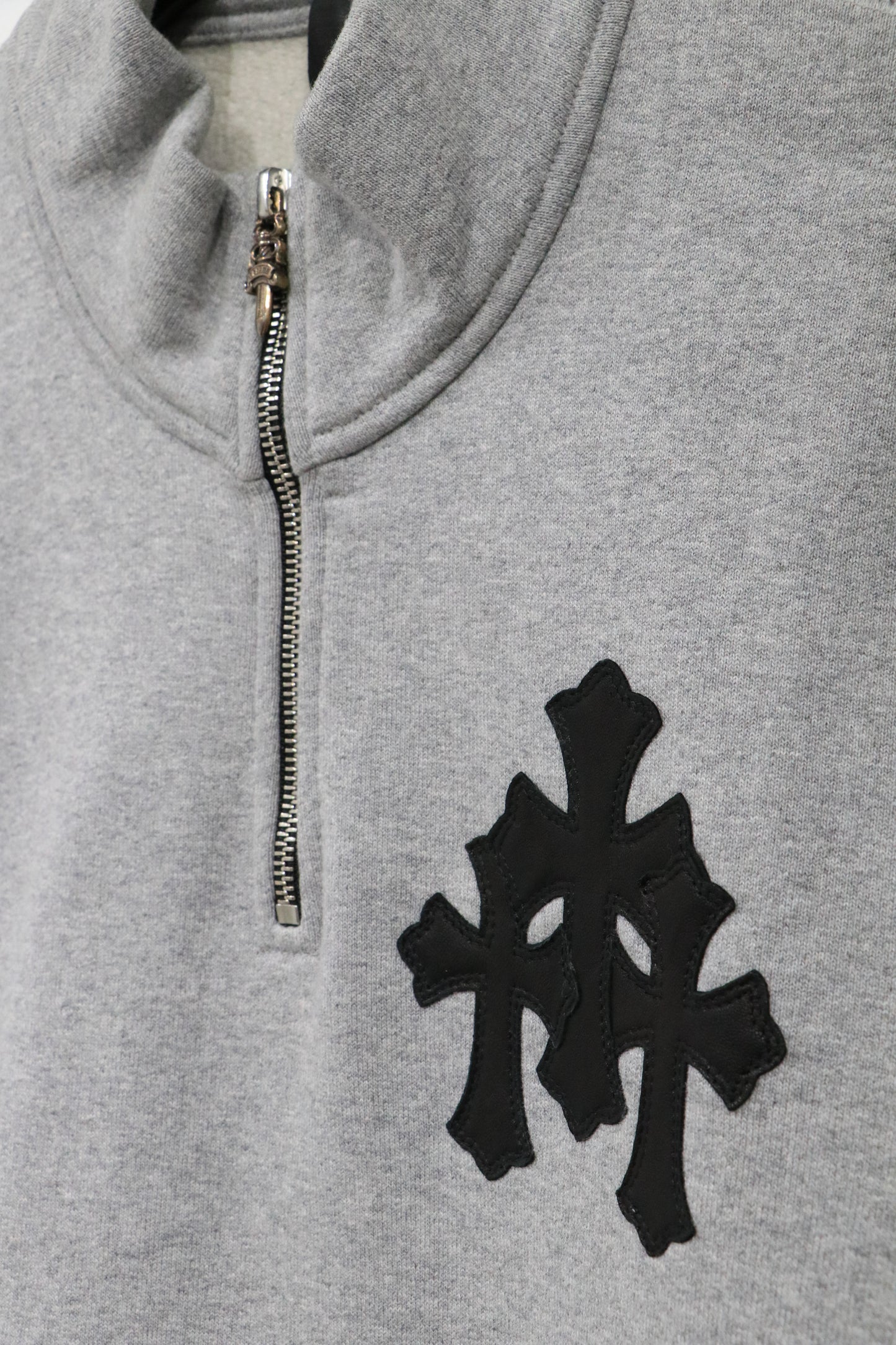 Chrome Hearts Paper Jam Quarter Zip Grey Size Small| AVNTGRDNY NYC