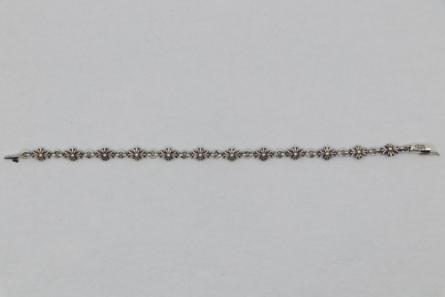 Chrome Hearts Tiny E Bracelet 12 Links Sterling Silver | AVNTGRDNY NYC