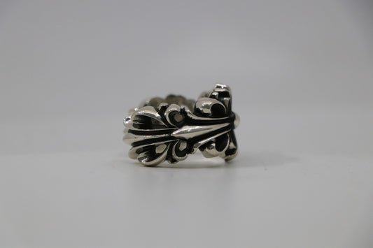 Chrome Hearts Double Floral Ring Size 10