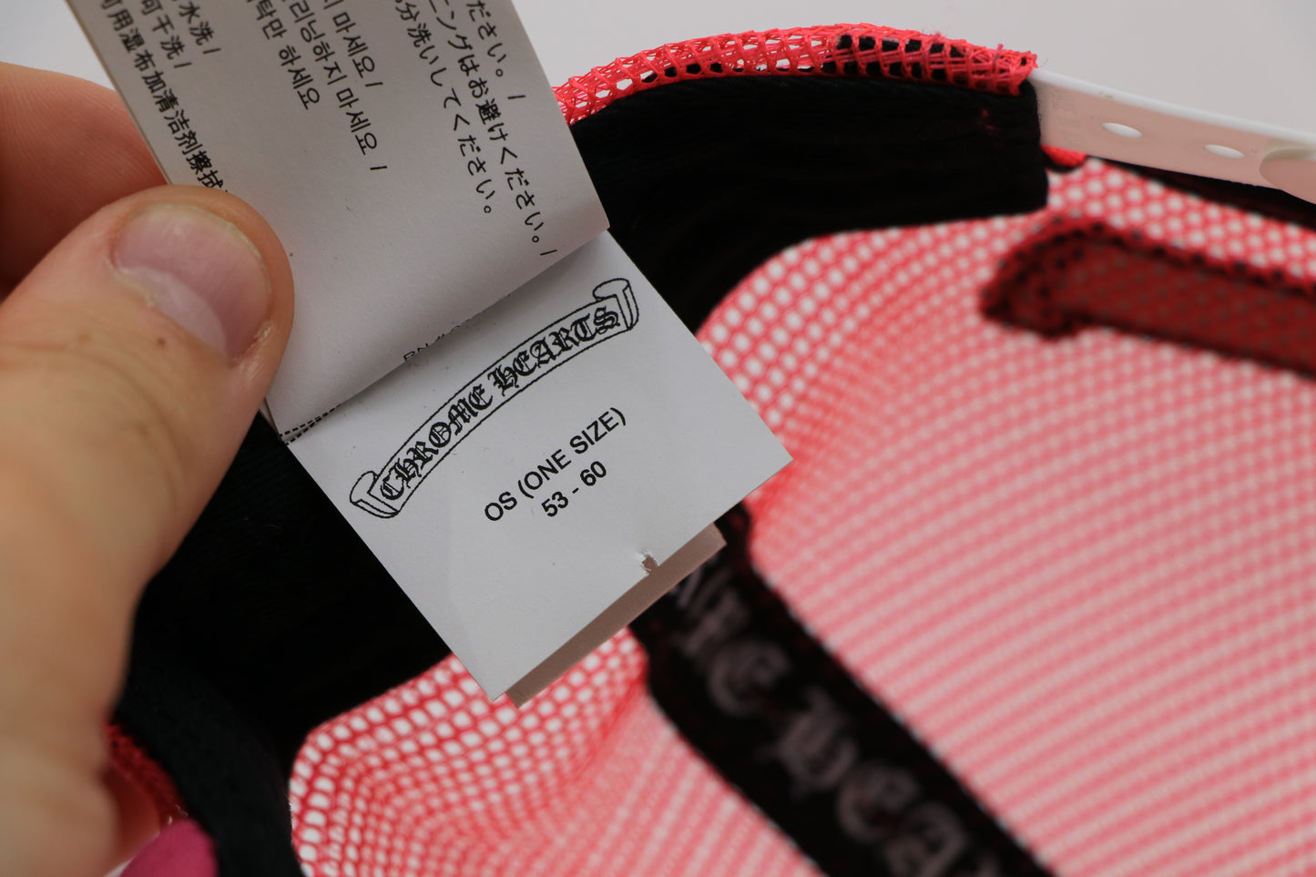 Chrome Hearts Triple Cross Trucker Pink