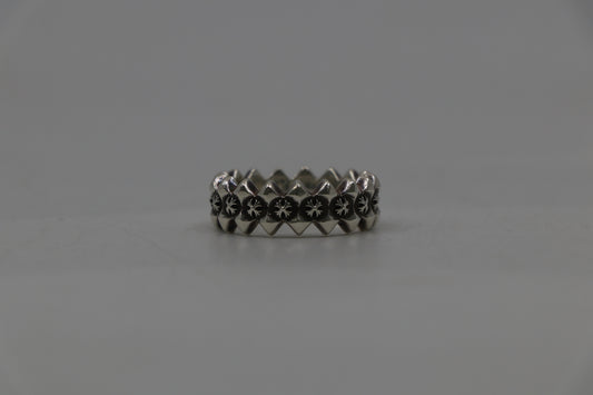 Chrome Hearts Double Pyramid Ring Size 12
