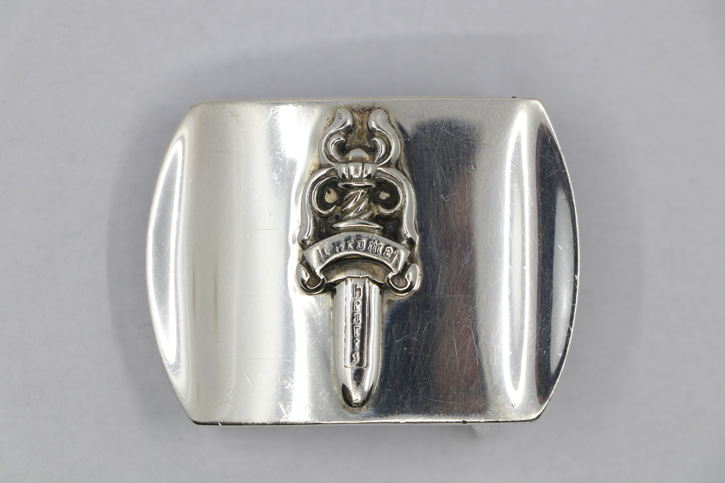 Chrome Hearts Dagger Buckle 1.5" Sterling Silver Belt Buckle | AVNTGRDNY NYC