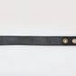 Chrome Hearts 3-Button 2-Snap Cross Ball Leather Bracelet Black | AVNTGRDNY NYC