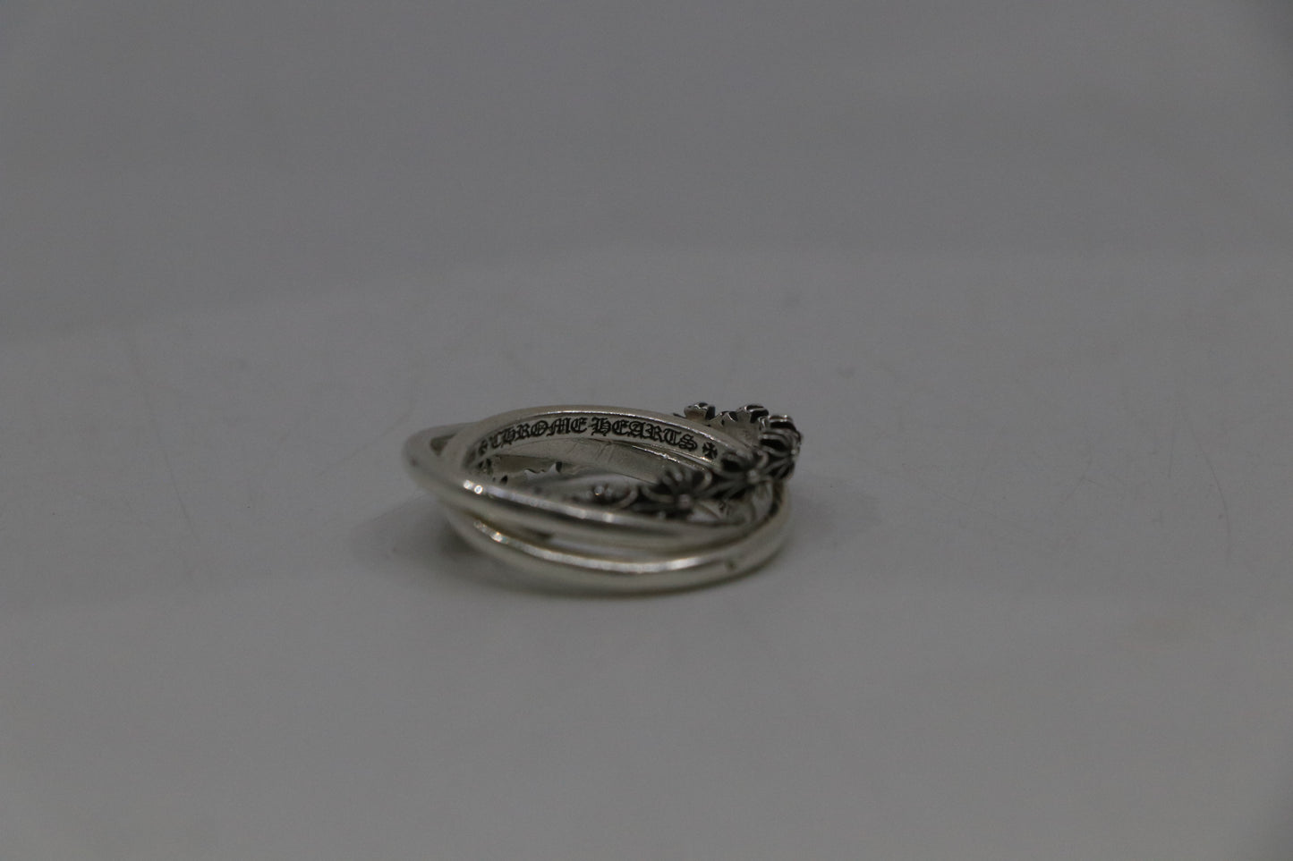 Chrome Hearts Tiny E CH Plus Band Triple Size 8