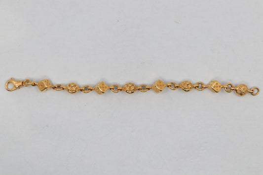 Chrome Hearts 22K Gold Dice Bracelet | AVNTGRDNY NYC