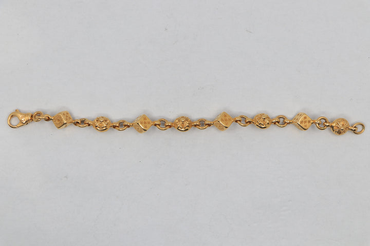 Chrome Hearts 22K Gold Dice Bracelet | AVNTGRDNY NYC