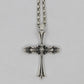 Lone Ones Chrome Cross Large Sterling Silver Pendant New | AVNTGRDNY NYC