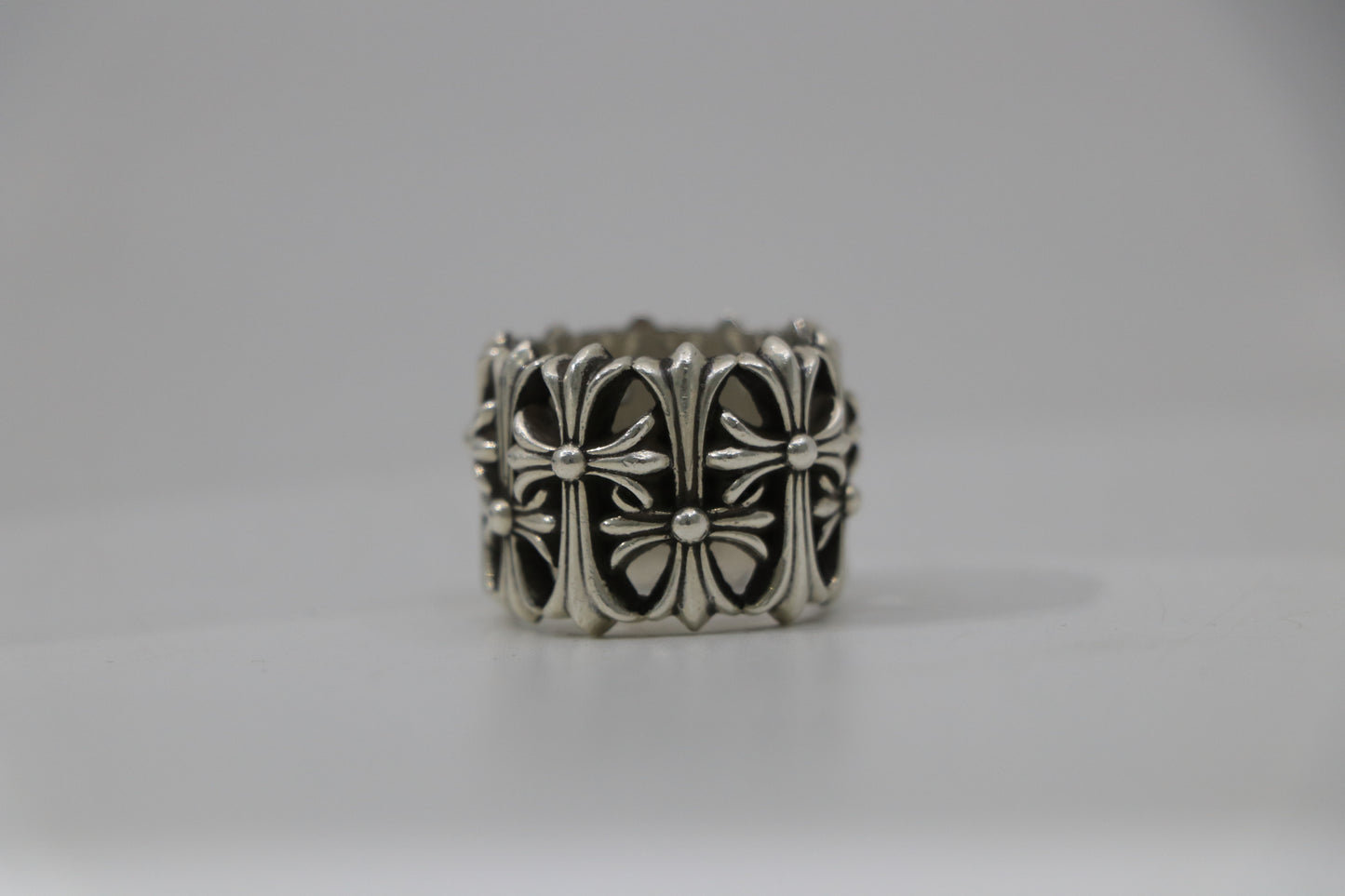 Chrome Hearts Round Cemetery Ring Size 10
