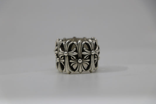 Chrome Hearts Round Cemetery Ring Size 10