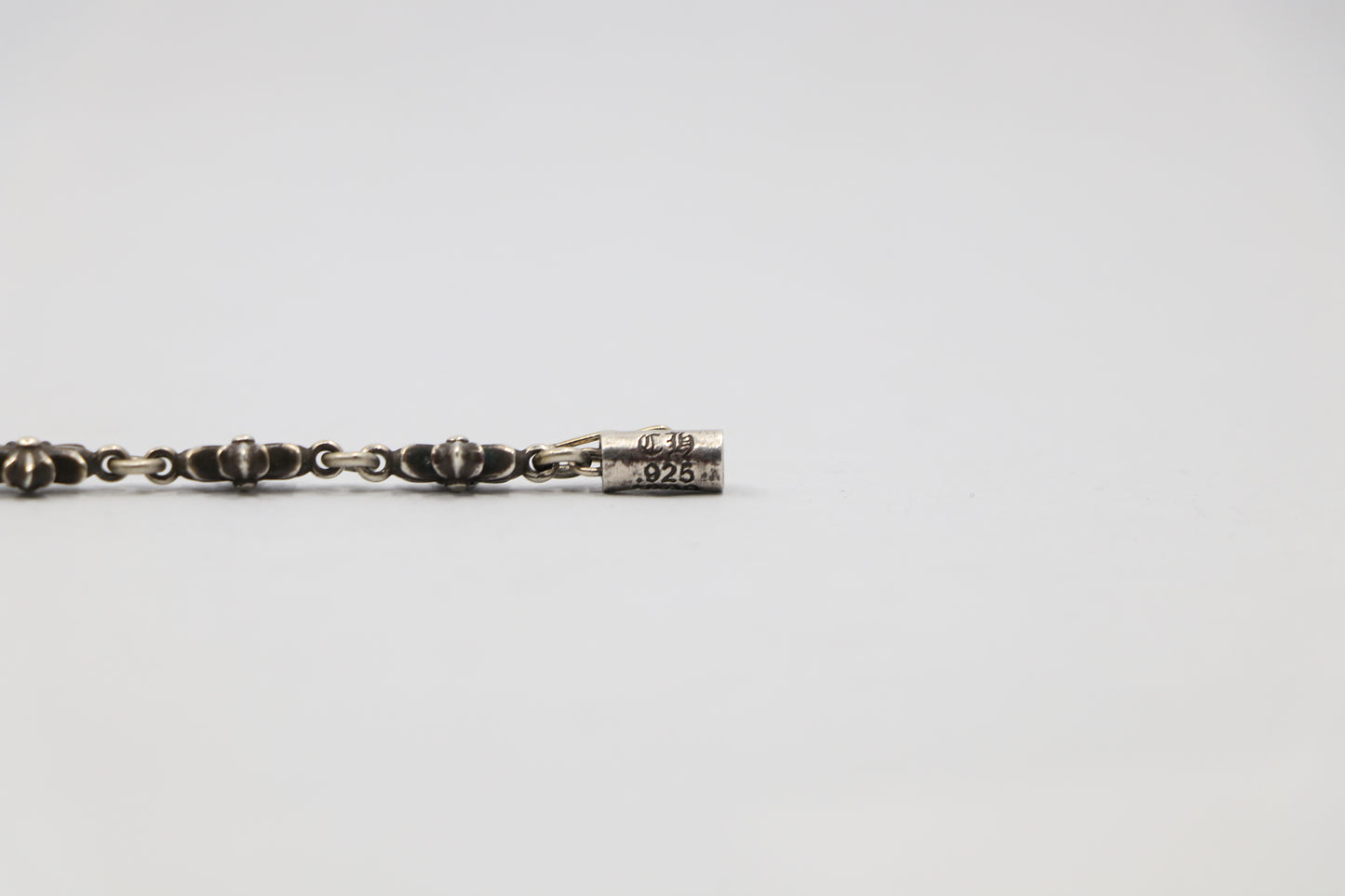 Chrome Hearts Tiny E Bracelet 12 Link Sterling Silver| AVNTGRDNY NYC
