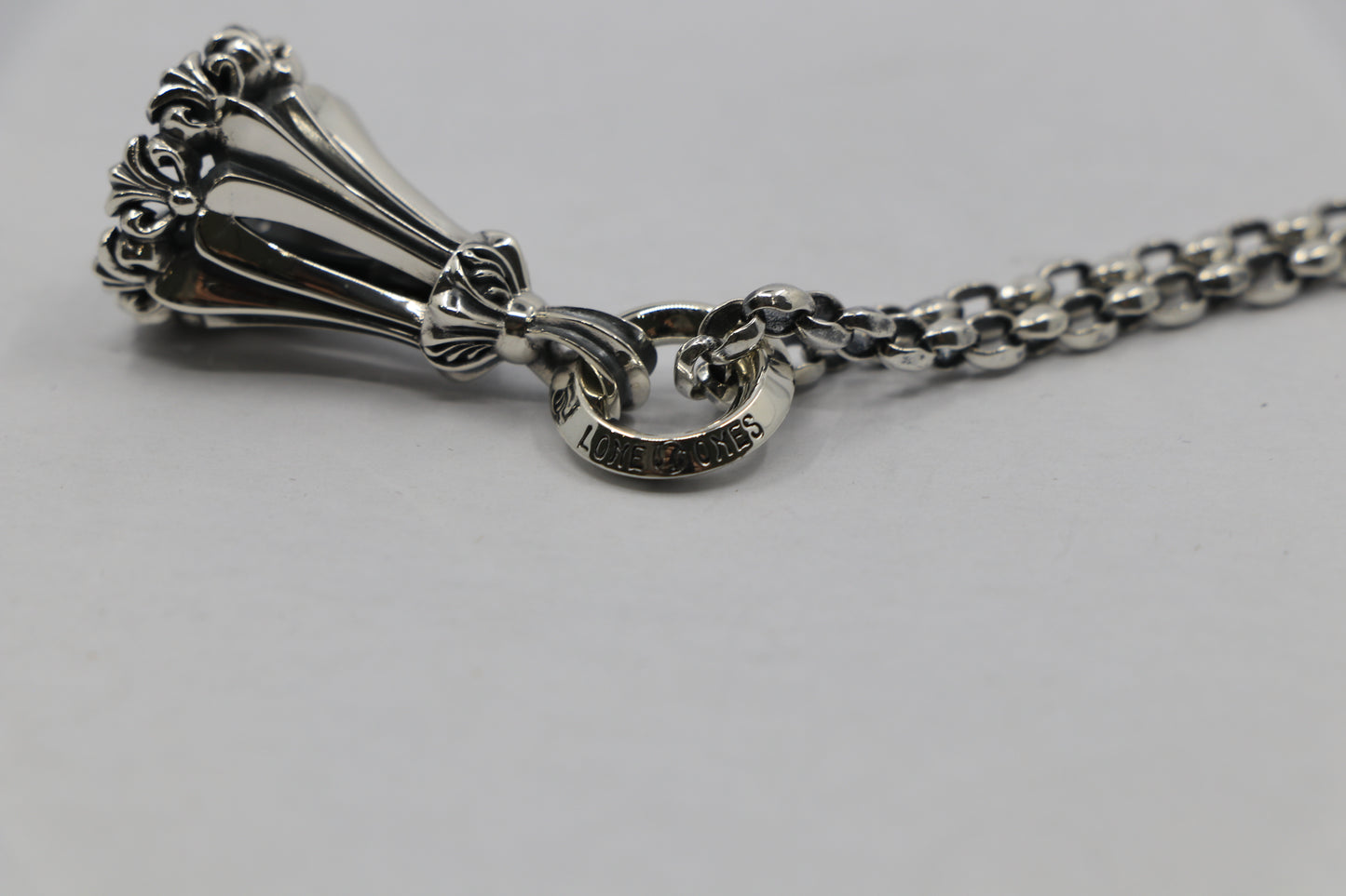 Lone Ones Mating Flight Pendant Chrome Bell Medium .925 Sterling Silver | AVNTGRDNY NYC