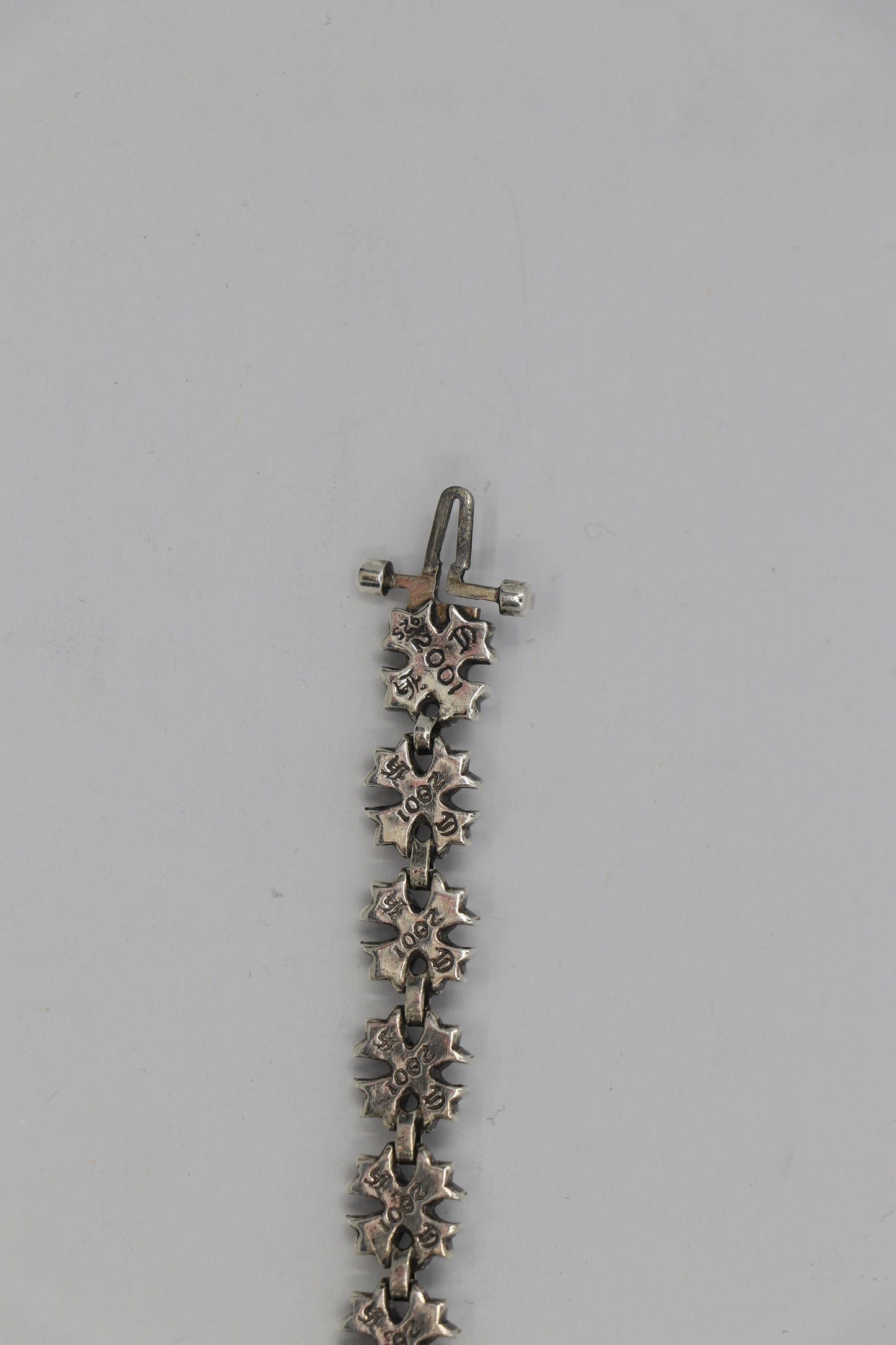 Chrome Hearts Silver Tiny Plus Bracelet 18 Links Pre-Owned | AVNTGRDNY NYC
