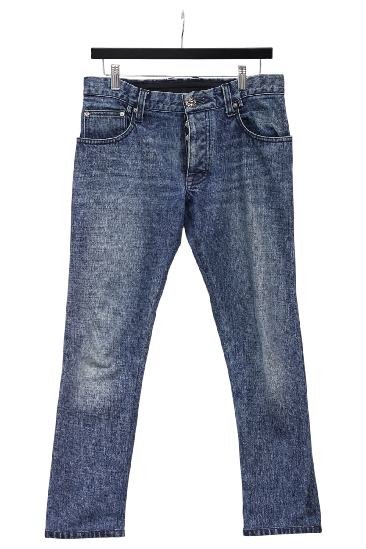 Chrome Hearts Denim Jeans Tagged 31 Altered 30 x 29 | AVNTGRDNY NYC