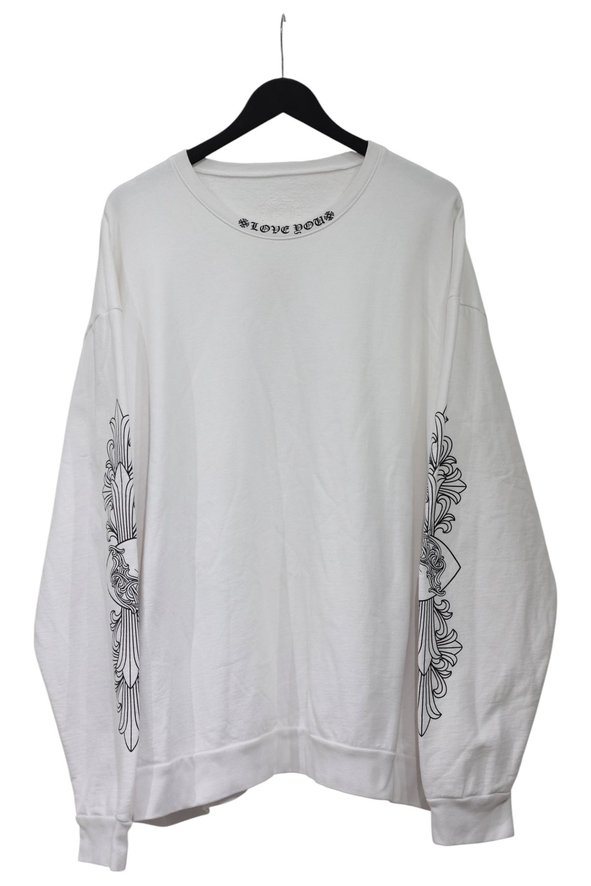 Chrome Hearts Love You Floral Heart Crewneck White XXL| AVNTGRDNY NYC