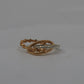 Chrome Hearts Tiny E CH Plus Triple Band 22K Gold Size 7