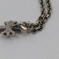 Chrome Hearts Small Cross Pendant on 24” Paper Chain Sterling Silver | AVNTGRDNY NYC