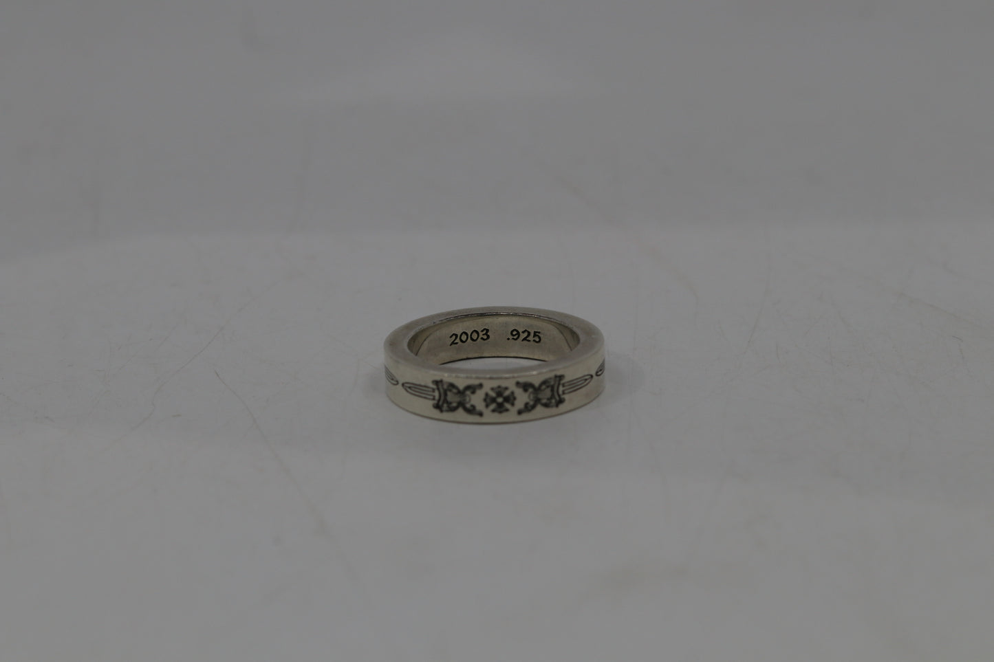 Chrome Hearts Dagger 6MM Spacer Ring Size 9.5