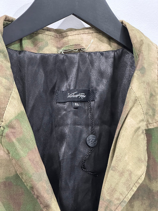 Violent Rose Camo Fatigue Jacket Size L