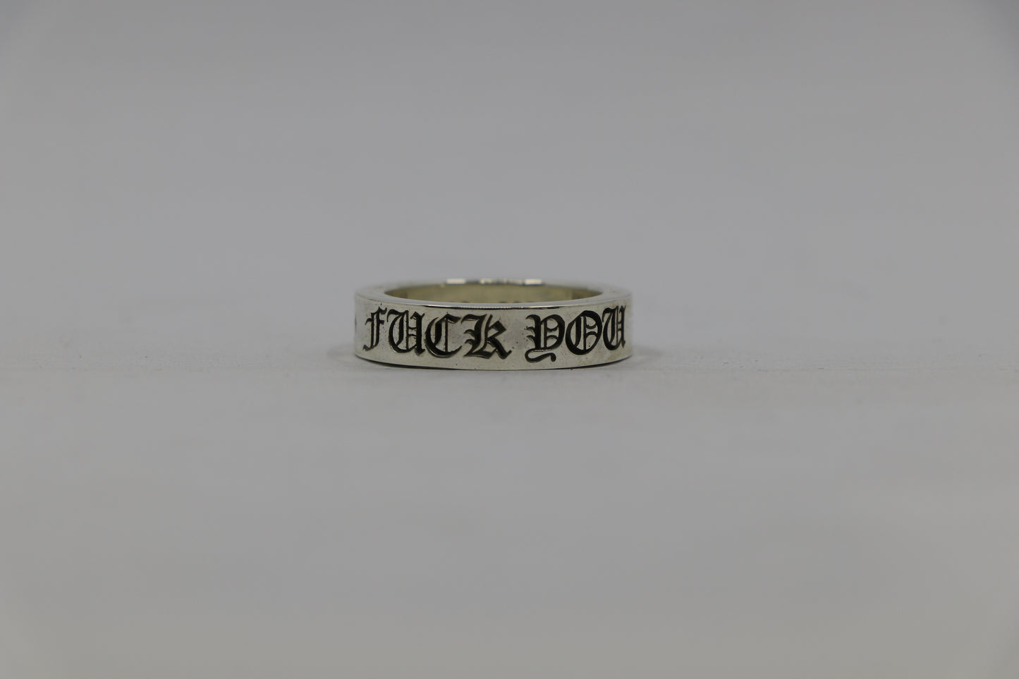 Chrome Hearts Fuck You 6MM Spacer Ring Size 10| AVNTGRDNY NYC