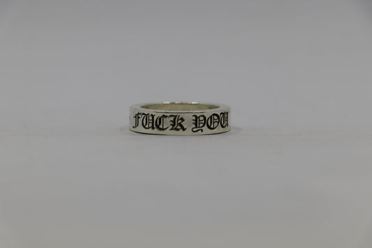Chrome Hearts Fuck You 6MM Spacer Ring Size 10| AVNTGRDNY NYC