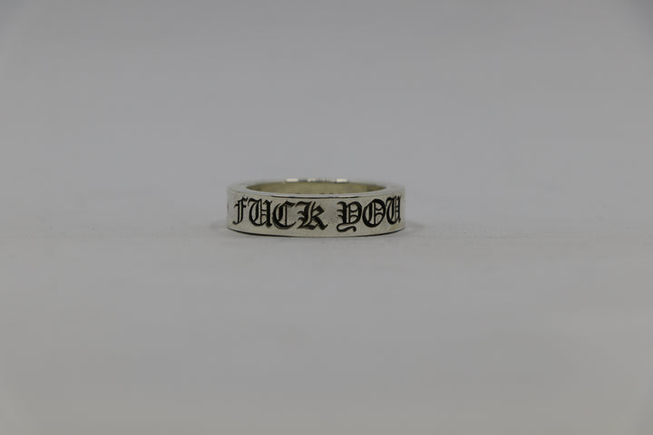 Chrome Hearts Fuck You 6MM Spacer Ring Size 10| AVNTGRDNY NYC