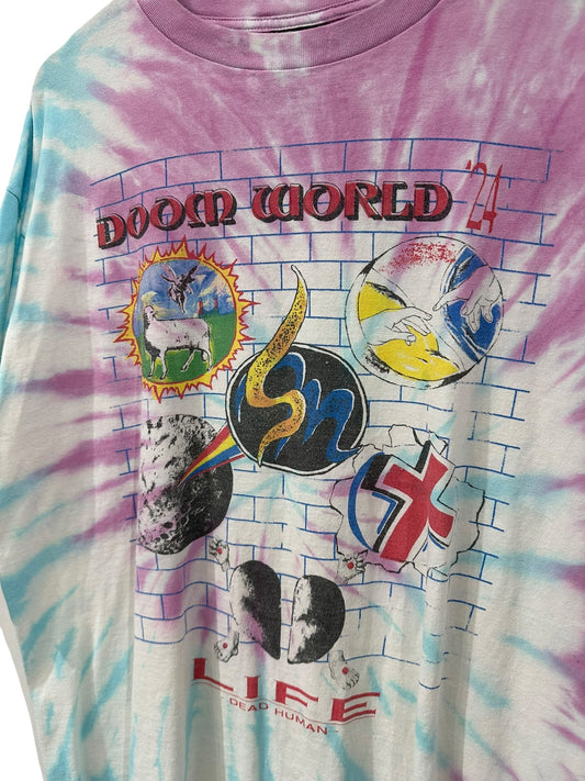 Saint Michael Doom World Tie Dye T-Shirt Size XL