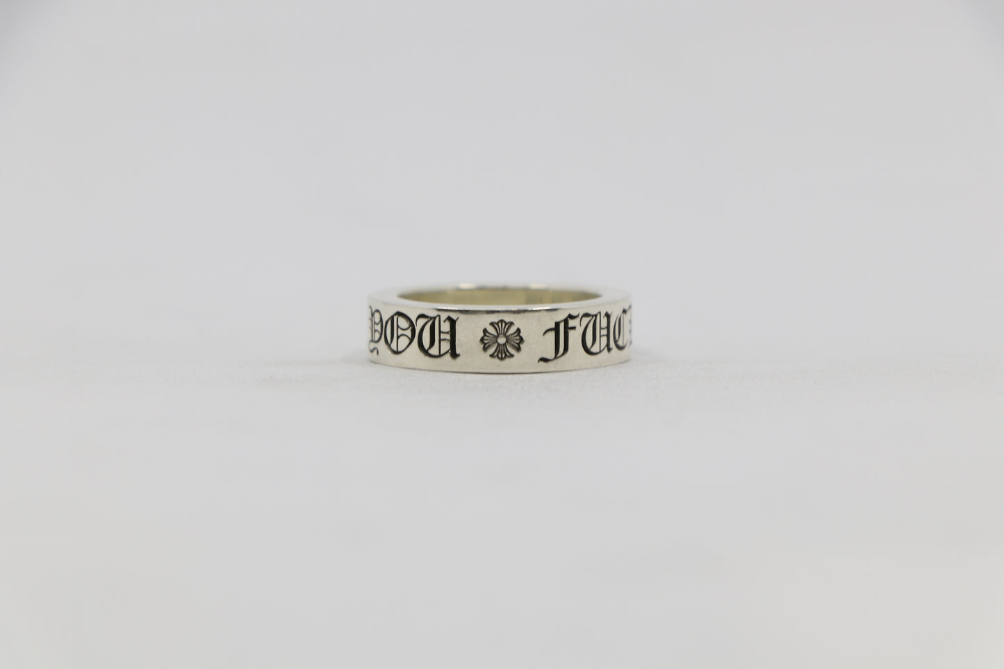 Chrome Hearts Fuck You 6MM Spacer Ring Size 8| AVNTGRDNY NYC