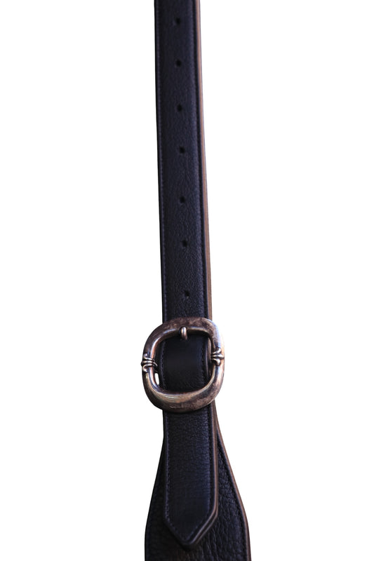 Chrome Hearts Vine Dagger Leather Messenger Bag Black Silver Hardware | AVNTGRDNY NYC