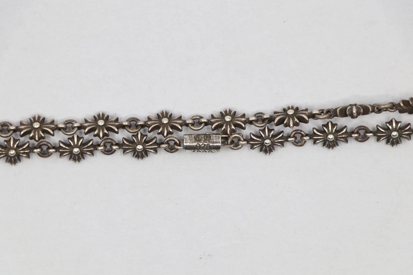 Chrome Hearts Tiny E Necklace 24" Sterling Silver| AVNTGRDNY NYC