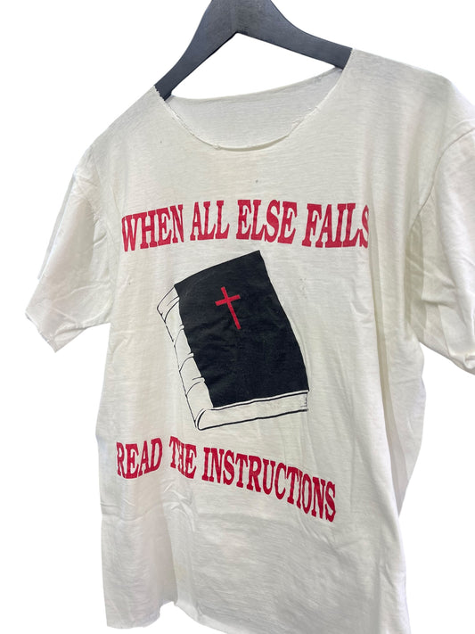 When all else fails Vintage T-Shirt Size M