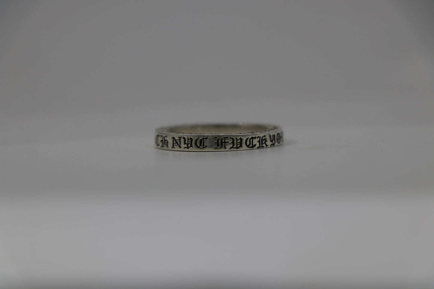 Chrome Hearts NYC Fuck You 3MM Spacer Ring Size 10.5