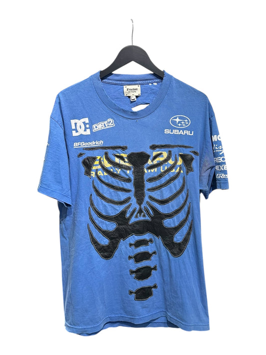 Fraction Los Angeles Leather Rib Cage Appliqué Travis Pastrana Vintage T-Shirt Size L