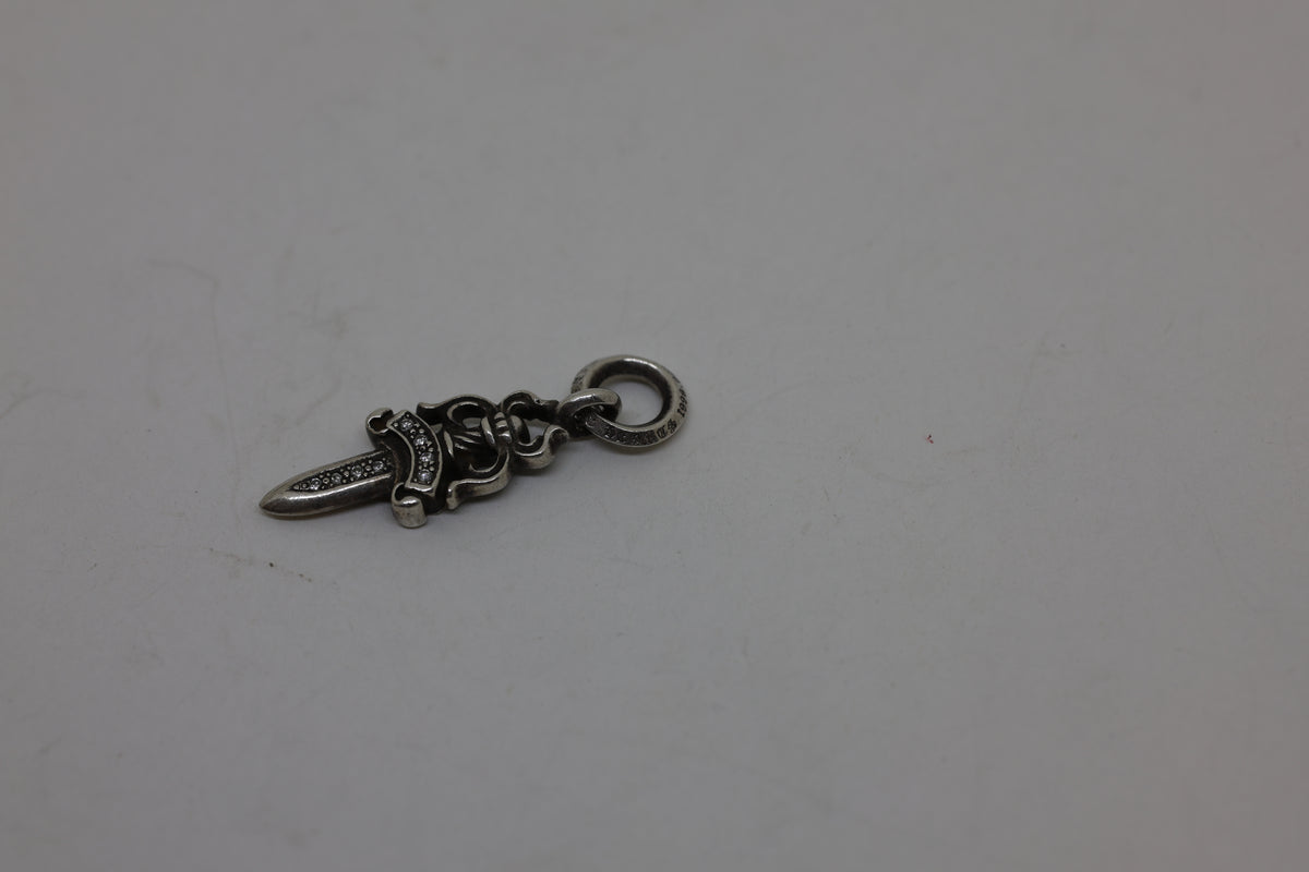 Chrome Hearts #5 Dagger Pendant with Pavé Diamonds | AVNTGRDNY NYC