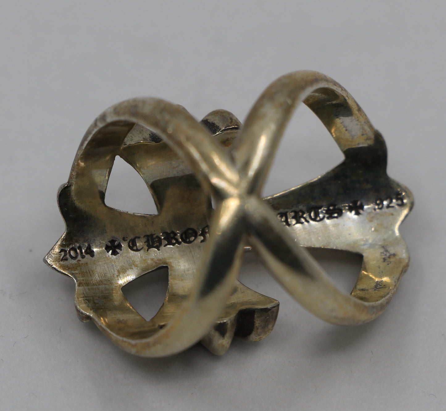 Chrome Hearts Silver Infinity Ring with Pave Diamonds Size 10 | AVNTGRDNY NYC