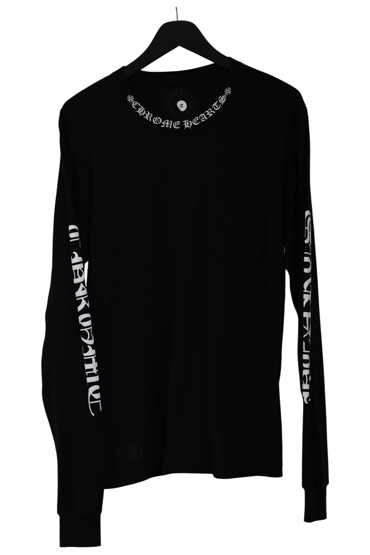Chrome Hearts Neck Logo Long Sleeve T-Shirt Black Size M| AVNTGRDNY NYC