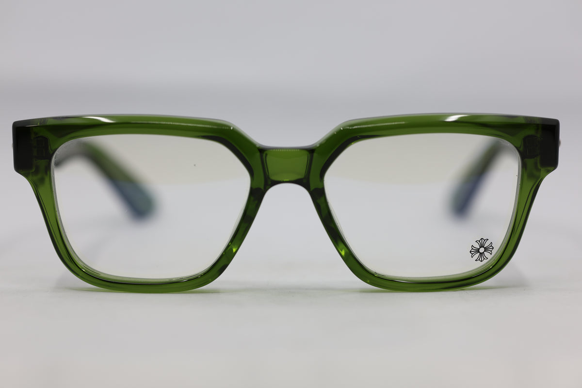Chrome Hearts Vagillionaire Glasses Green New with Case & Cloth | AVNTGRDNY NYC