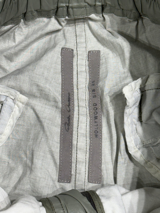 Rick Owens Hollywood S/S 2025 Cargo Bela Pant Celadon Size 46