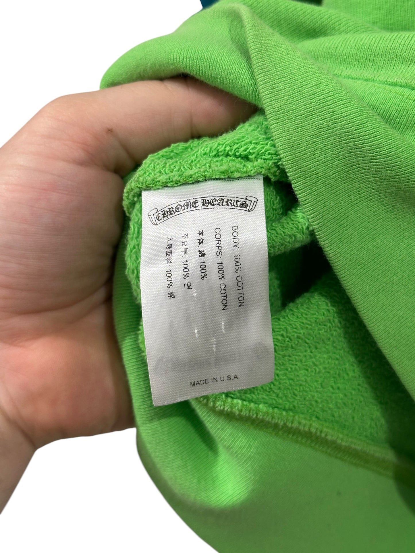 Chrome Hearts Matty Boy Sex Records Crewneck Size XL Green Cotton | AVNTGRDNY NYC