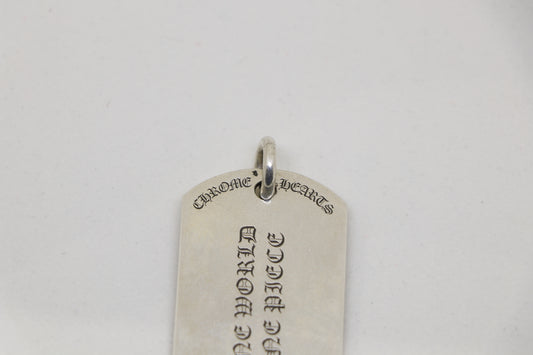 Chrome Hearts RS3 Dog Tag Pendant Sterling Silver | AVNTGRDNY NYC