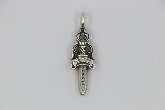 Chrome Hearts Double Dagger Pendant Sterling Silver | AVNTGRDNY NYC