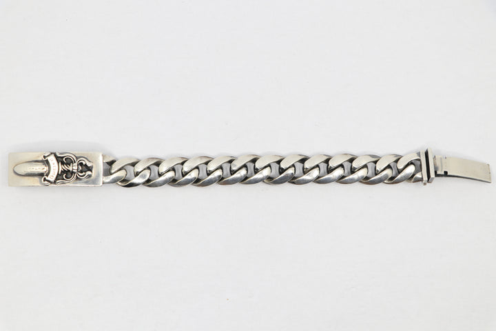Chrome Hearts Dagger ID Bracelet Classic Link 12 Links .925 Sterling Silver – Pre-Owned | AVNTGRDNY NYC