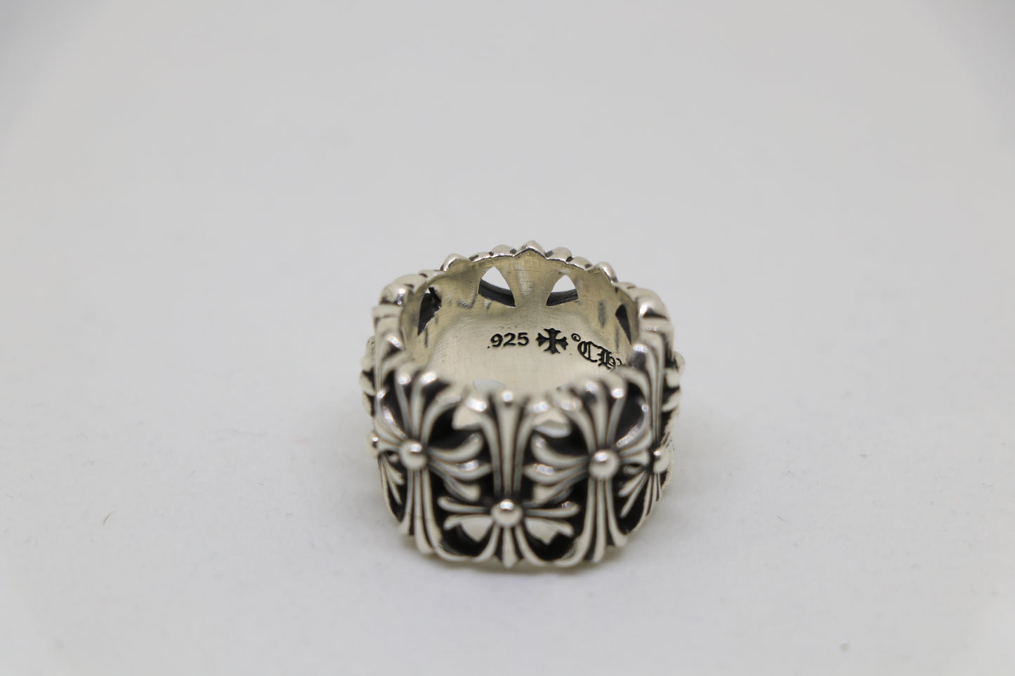 Chrome Hearts Round Cemetery Ring Size 8.5 Sterling Silver .925 | AVNTGRDNY NYC