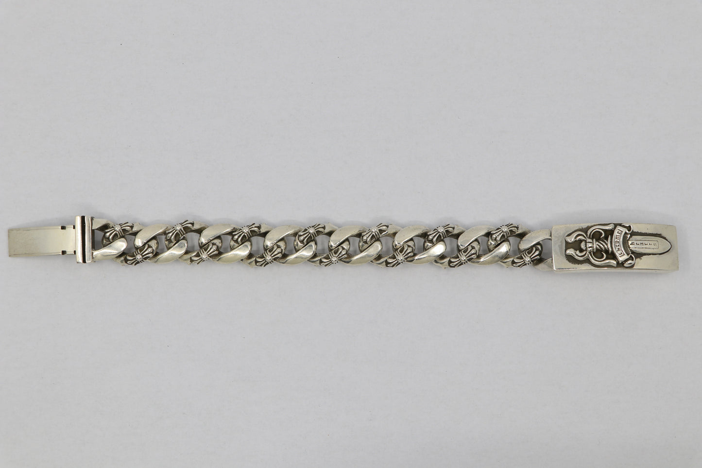 Chrome Hearts Fancy Link Dagger ID Bracelet 13 Links | AVNTGRDNY NYC