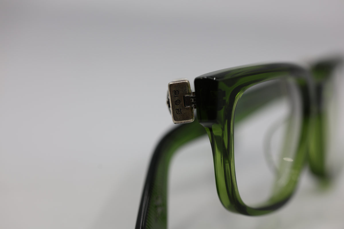 Chrome Hearts Vagillionaire Glasses Green New with Case & Cloth | AVNTGRDNY NYC