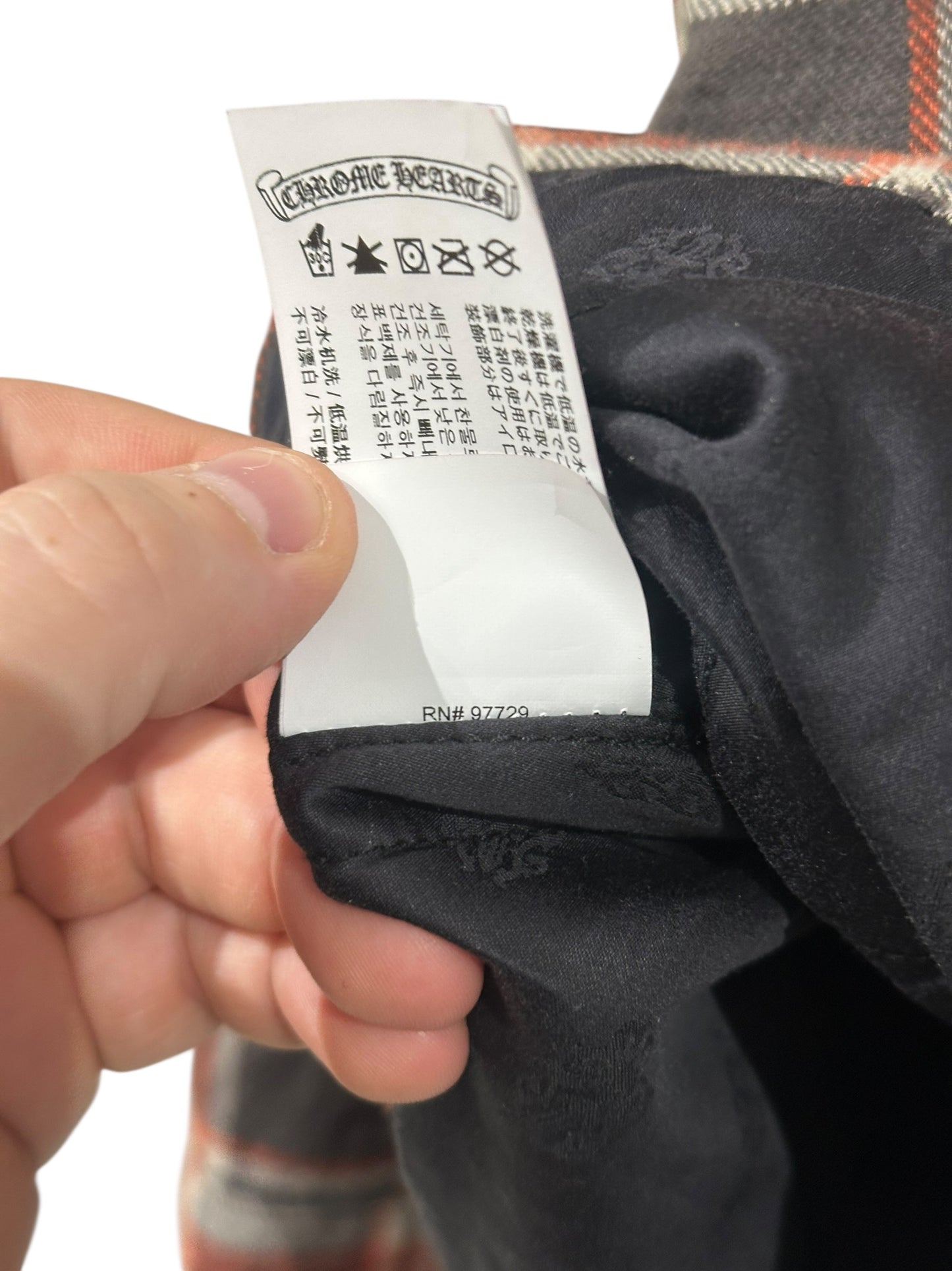 Chrome Hearts Flannel Brown/Red/Yellow Size L