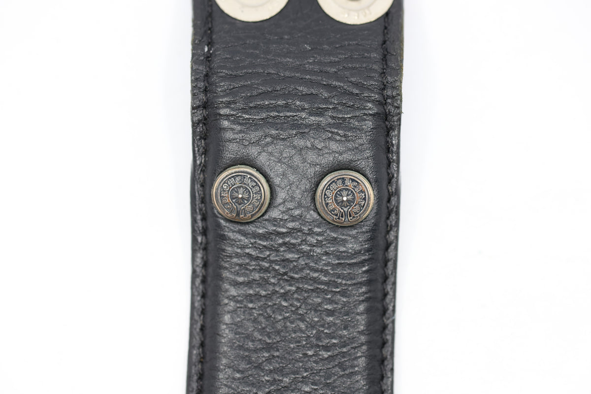 Chrome Hearts XXL Oval Buckle Double Stack Studded Belt Size 36 | AVNTGRDNY NYC