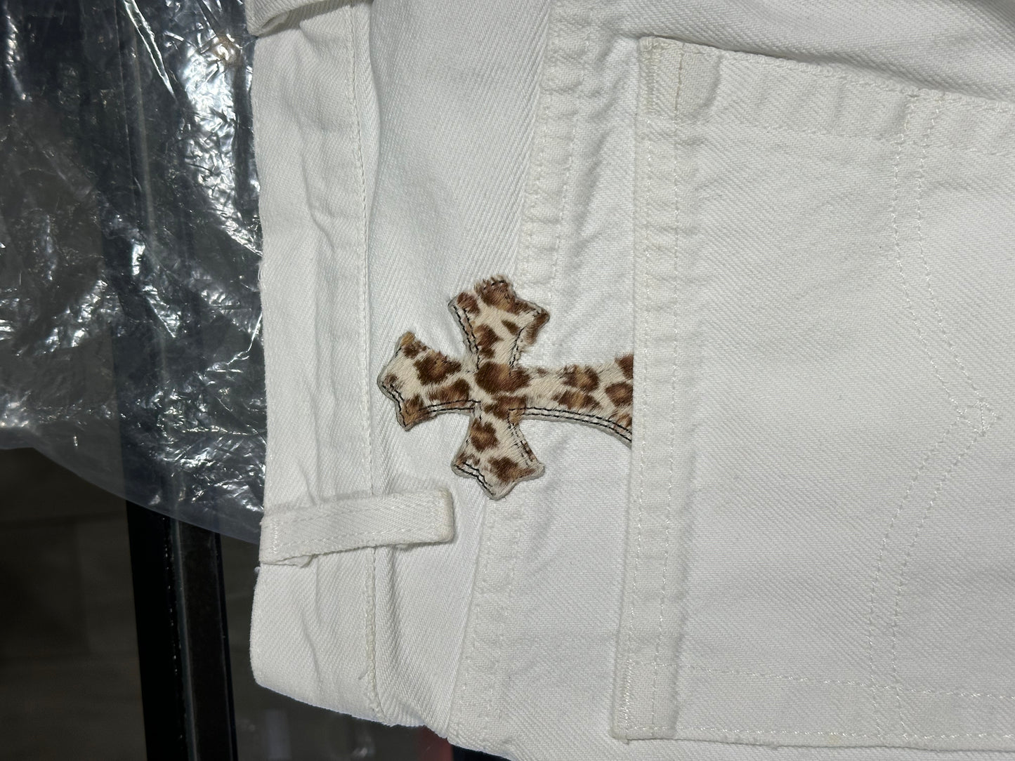Chrome Hearts Leopard Patch Jeans Size 30