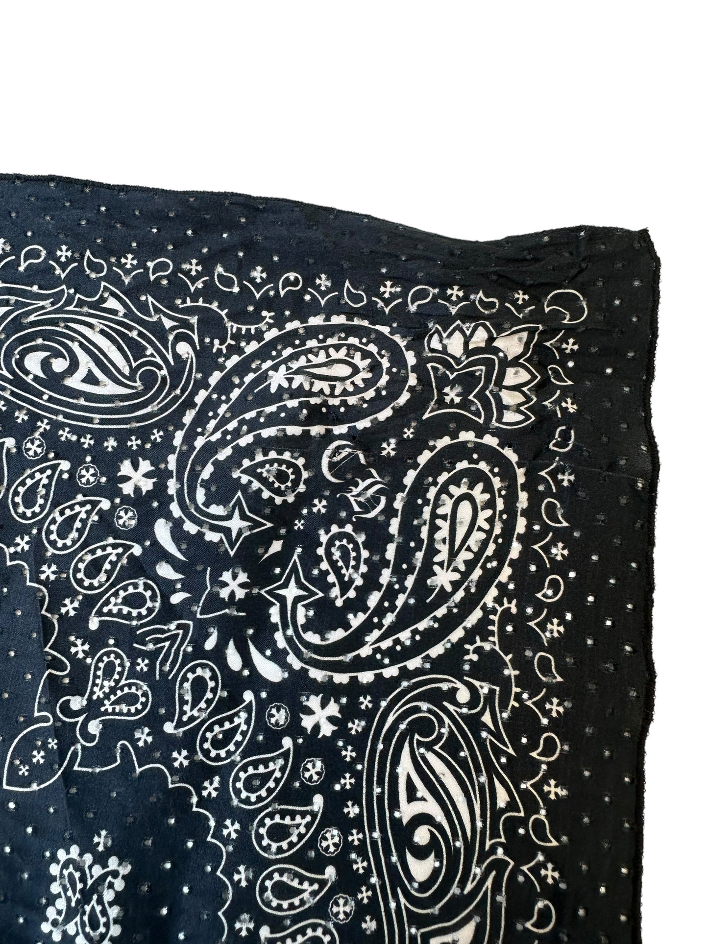 Chrome Hearts Silk Scarf Bandana Paisley Print