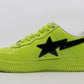 Bape Bapesta Yellow/Black Patent Leather Size 12