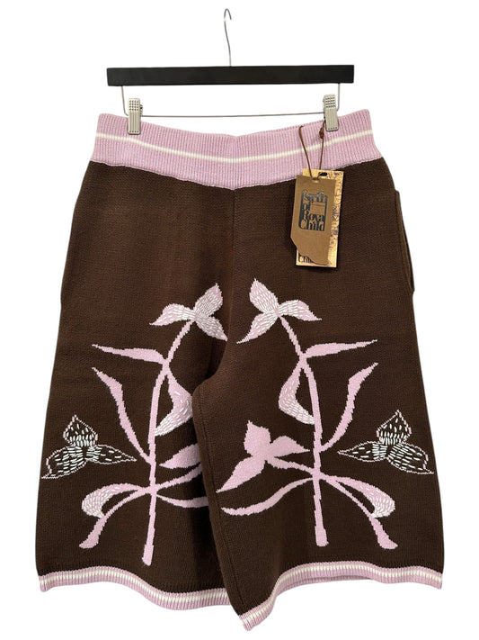 Birth of A Royal Child Iris Flower Knitted Shorts Size L